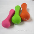 Custom kids use portable neoprene bone shape dumbbells